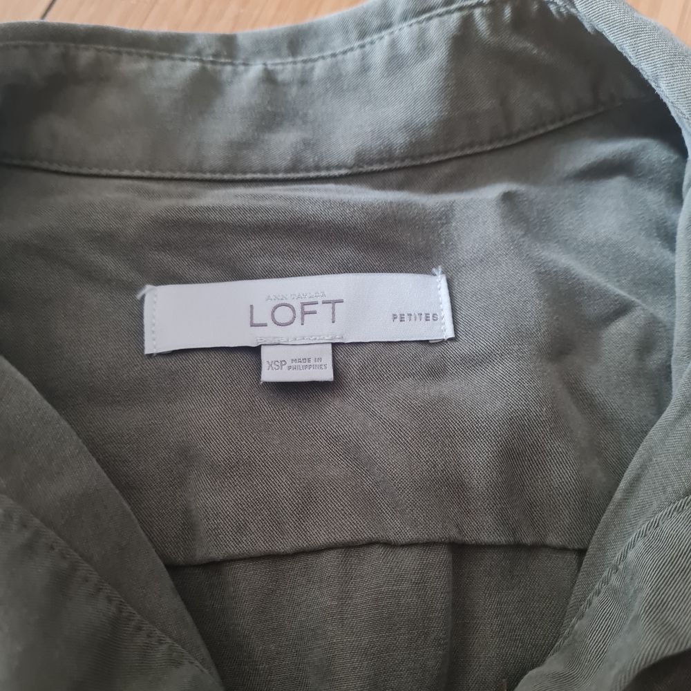 LOFT Khaki Green Top